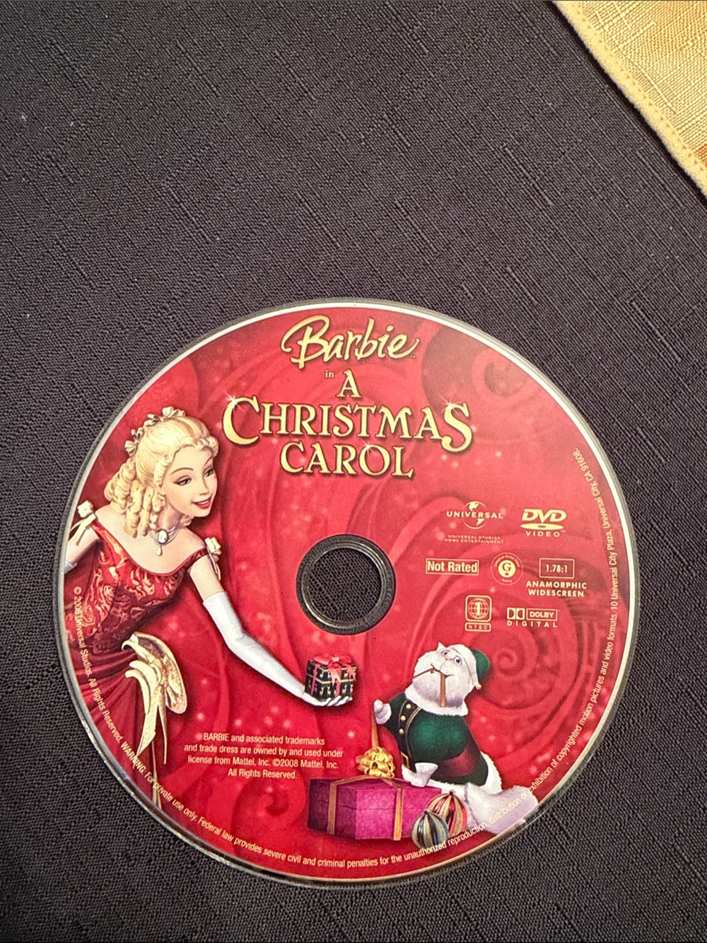 Barbie Red Holiday DVD - A Christmas Carol